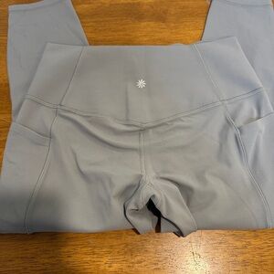 Gray High-Waisted Leggings